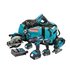 Makita DLX6017M 18V LXT 6 Piece Cordless Power Tool Kit with 3x 4.0Ah Batteries