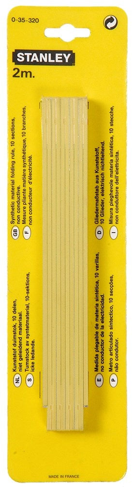 Stanley Fibreglass Tape Measure 2m - 15mm - 0-35-320