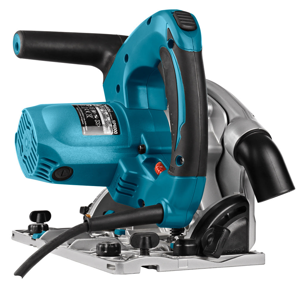 Makita SP6000J1X2 230 V Plunge Circular Saw 165 mm - 2 Guide Rails