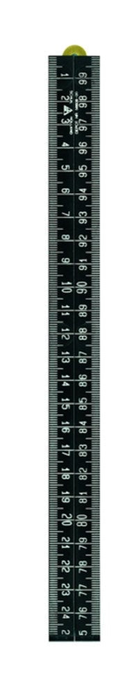 Schuil Folding Rule Plastic Black 1m - 8625