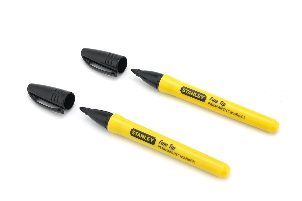 Stanley Marker Pen Fine Tip Black - 0-47-316