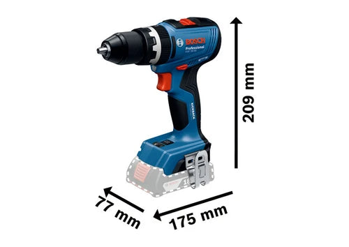 Bosch GSB 18V-65 Professional Brushless Combi Drill – 2x 5.0Ah Batteries & Charger 06019N3373