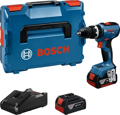Bosch GSB 18V-65 Professional Brushless Combi Drill – 2x 5.0Ah Batteries & Charger 06019N3373